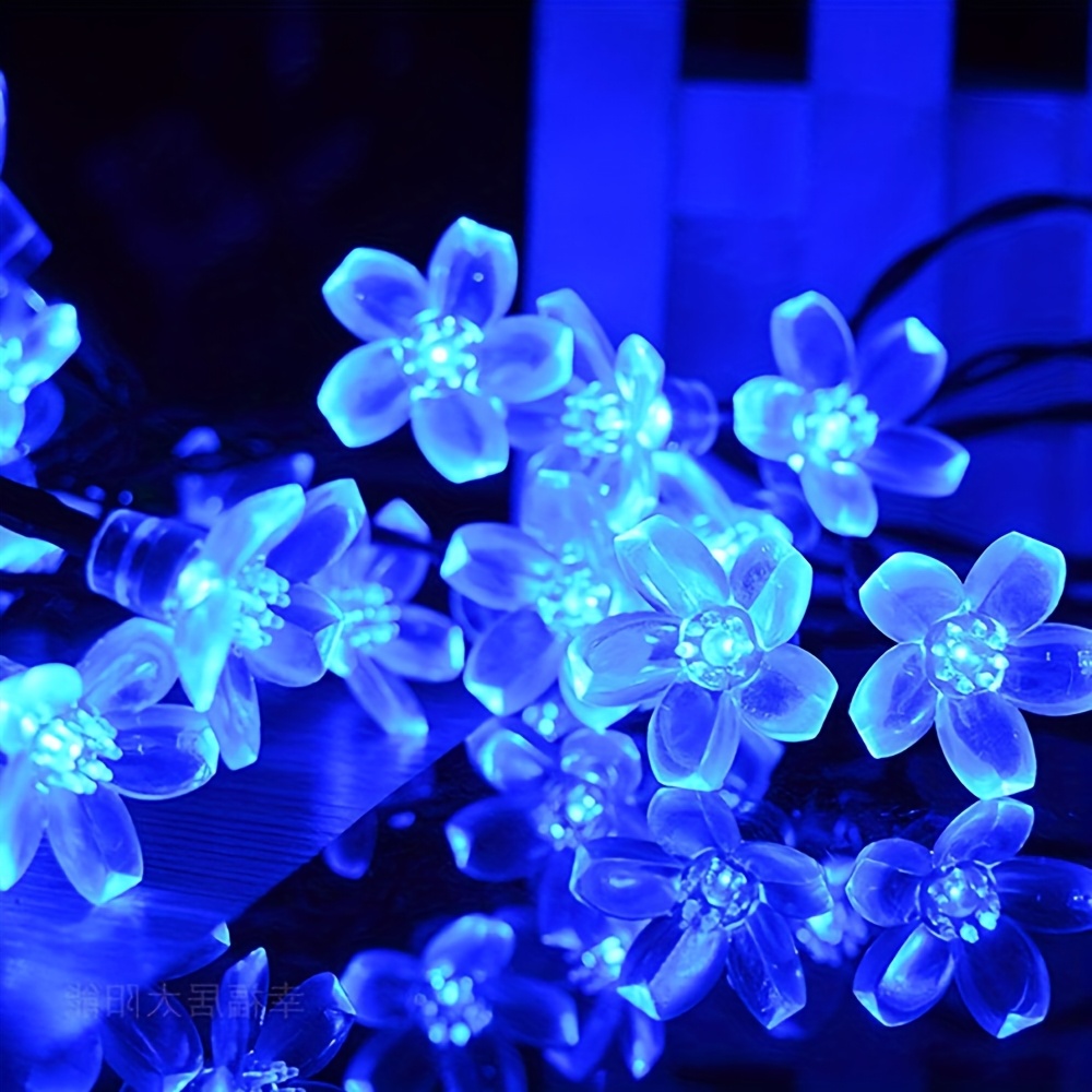 CherryBlossomSolarStringLights,8-FunctionforGarden,Porch,Fence&HolidayDecor|OutdoorSolarFairyLights|FestiveLEDAmbianceLightingforPatio,Yard,andCamping