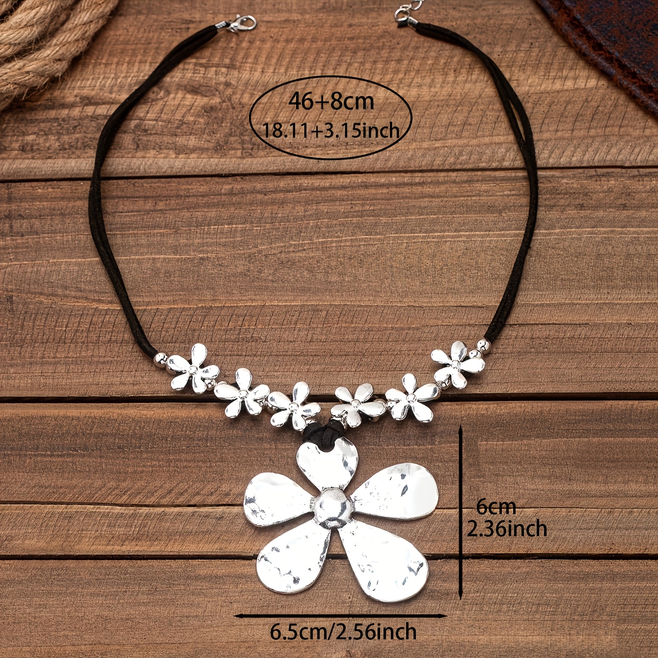 Boho Floral Statement Necklace for Women