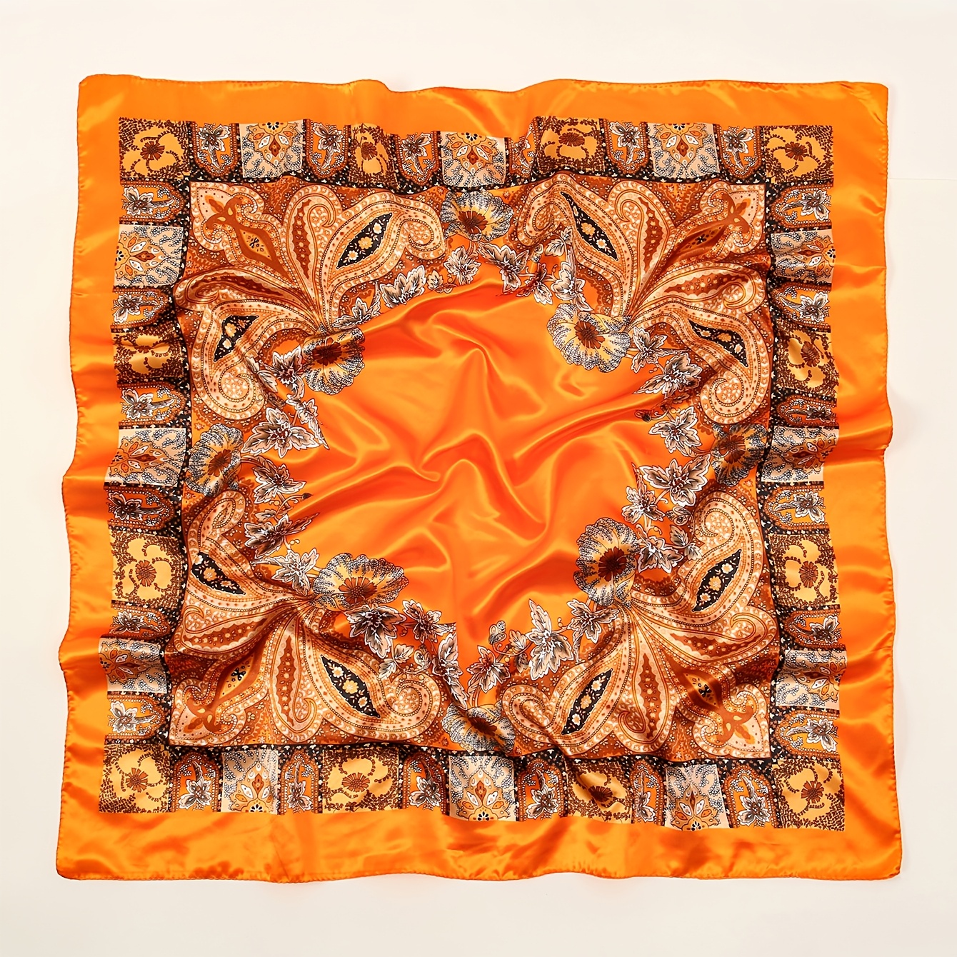 1pc Classic Print Paisley Pattern, Soft And Smooth Texture, Without Body , , Used As Belt, Bag Accessory, Ribbon, Headband Or Scarf, To Enhance Overall Look