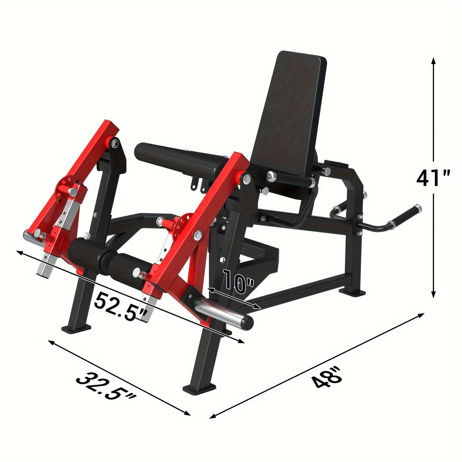 TEMU Single Leg Extension And Lying Leg Machine, Standing Leg , Adjustable Leg Exercise Bench With Plate Loaded And 350lb Capacity, Leg Extension And Machine Home Gym