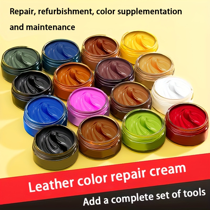 

1pc Teinture pour cuir, crème réparatrice de couleur pour cuir, teinture pour la rénovation et l'entretien des articles en cuir.