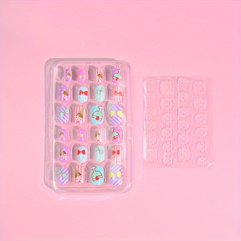 240 Stück Künstliche Nägel Transparent – Nagellack-Ständer, Oval, 2,6x1,2 Cm