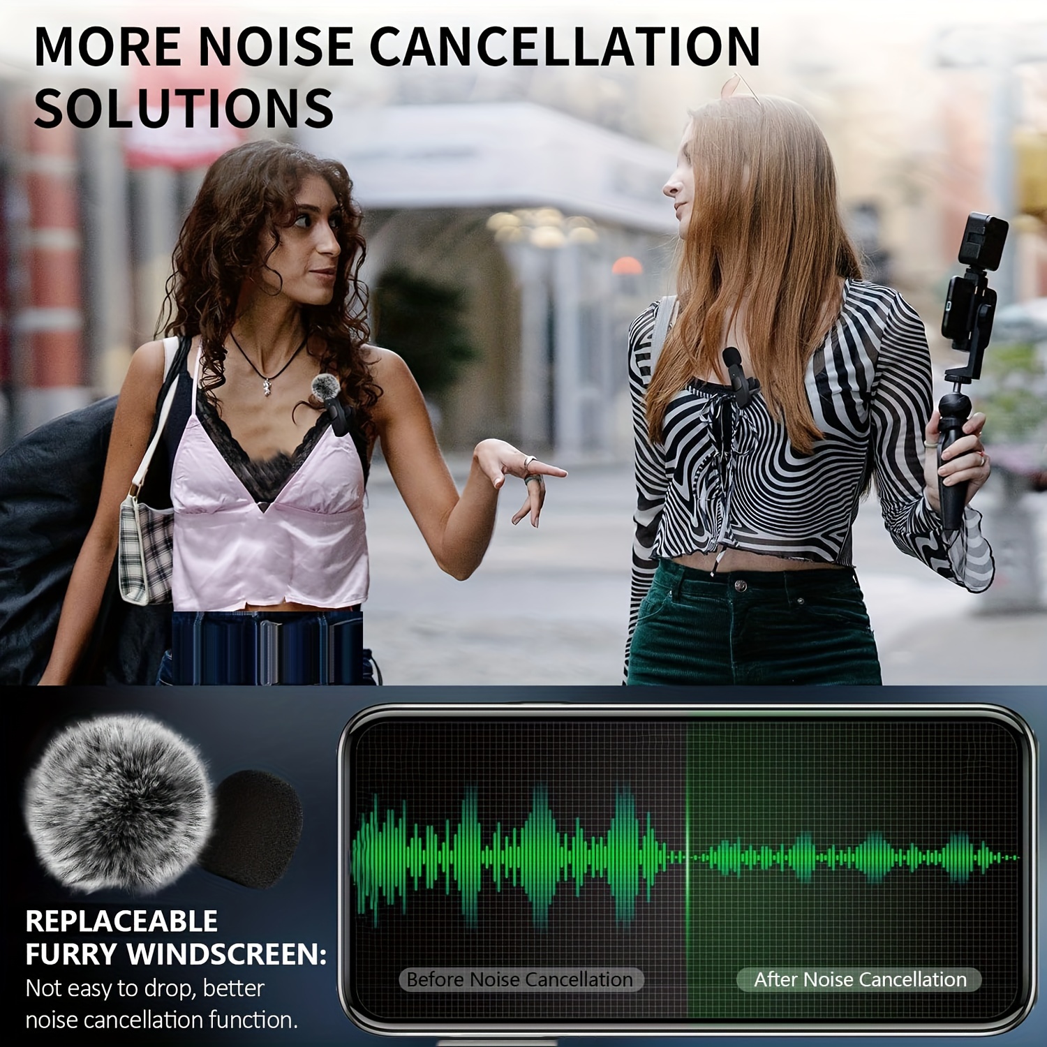 Wireless Lavalier Microphone for Smartphone, Laptop, Tablet Audio Video Recording for Live Streaming, Interviews and Vlogs, Podcasting Setup, Vlogging Equipment, Compact Design, Lightweight Mic, Sturdy Build, Highquality Mic, Recording Device, Wireless Mic, Journalists, Youtubers