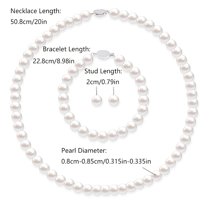 Image of Women's Jewelry Set Necklace, Bracelet And Set Pearls Bohemian Style, Elegant And Gorgeous, Temperament Charm, Perfect Anniversary For Wife, Gift, Mother's Day Gift For Mom, Exquisite Gift Box.