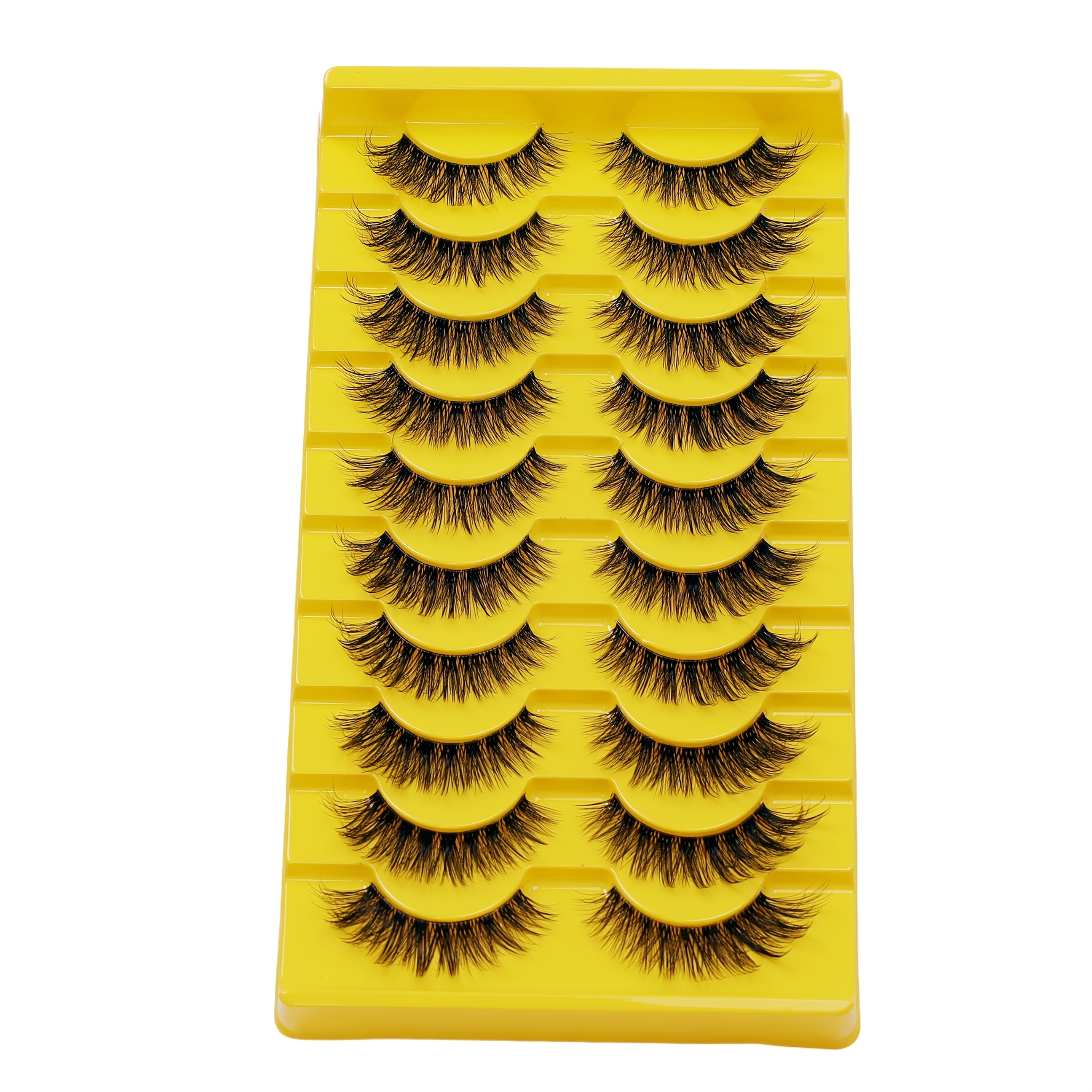 Image of 10 Pairs Of Cartoon Fake Eyelashes, , Fox Like , 3d Fake Eyelashes, Internet Famous Style