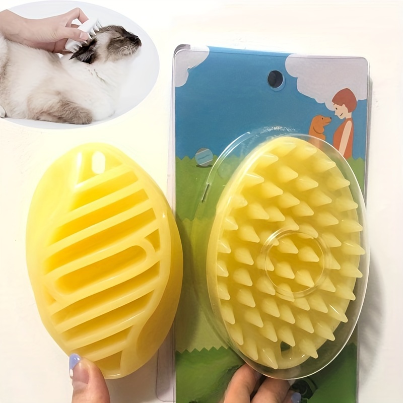 

Pet Supplies Massage Brush Comb Cleaner Puppy Hair Removal Scrub Cleaning Tool Soft Gentle Silicone Hair