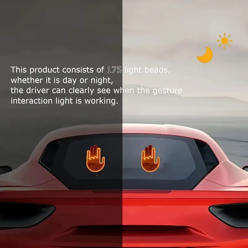 car led finger light car gesture light for accessories with 4 ideal gift for drivers without battery Product details 1