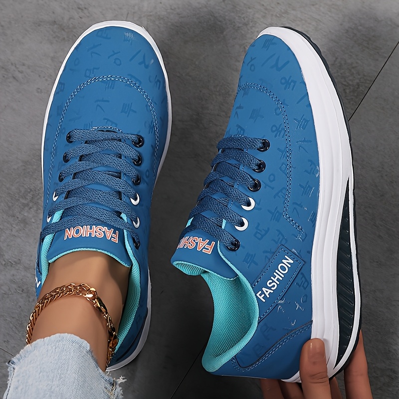 womens turquoise blue black synthetic lightweight sneakers Temu
