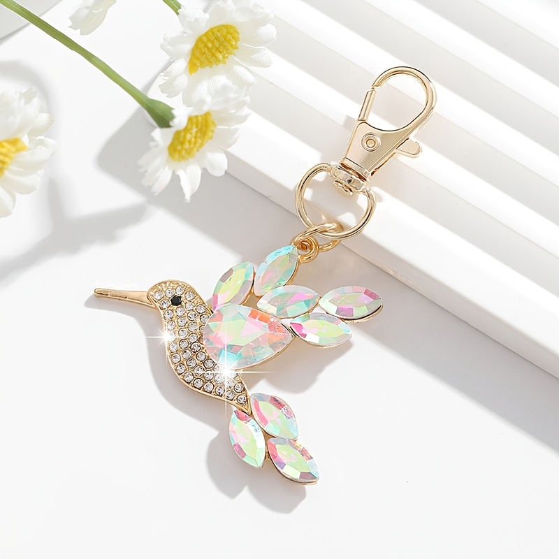 E-shop 1 Stück Europäisch-Amerikanischer Exquisiter Luxus Vollbesetzter Süßer Langschnabel-Vogel Damen Schlüsselanhänger Taschenanhänger Accessoire