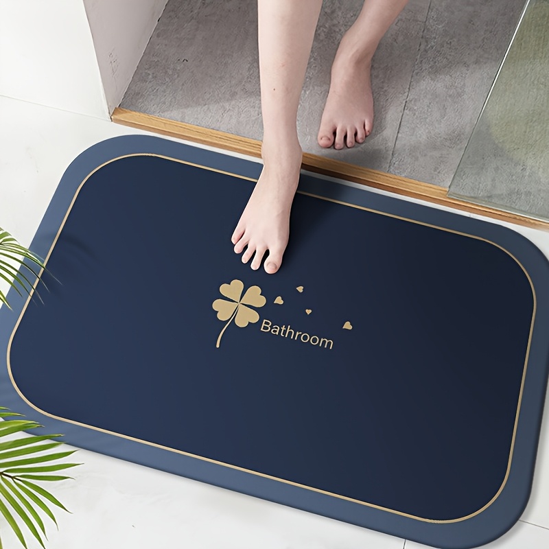 TEMU 家庭用 珪藻土フロアマット 浴室・トイレドア用 吸水・滑り止めマット ドアカーペッ