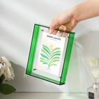 acrylic photo frame set 1pc vertical plastic picture frame for tabletop display oblong transparent frames for wall art certificates posters