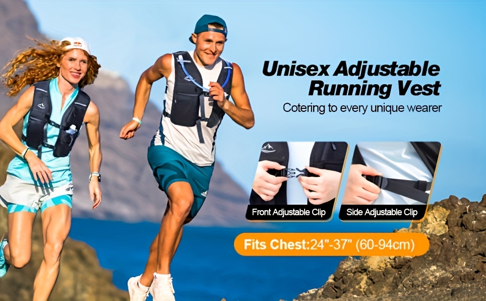 Unisex Running Vest - Tampak Depan