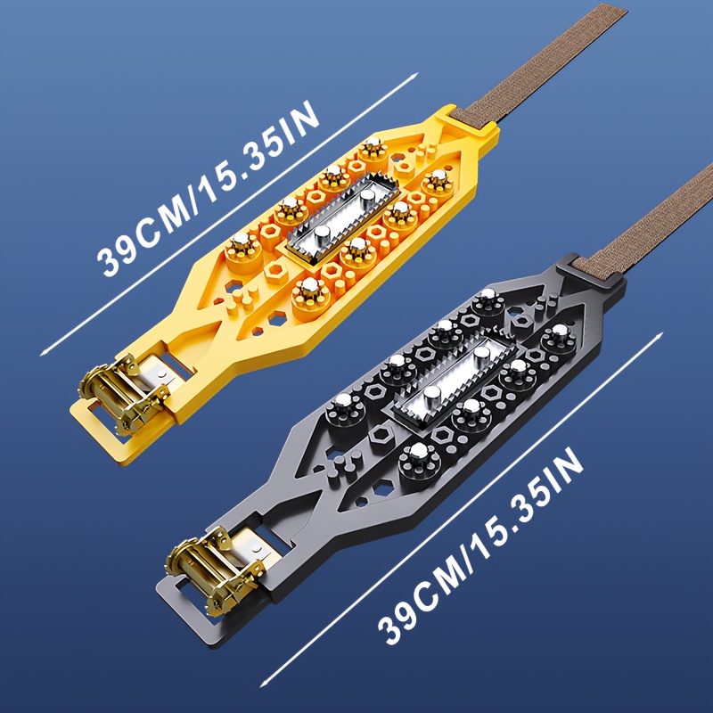 6pcs steel tooth anti slip wear resistant tpu material car snow chains portable installation suitable for winter snow recommended 4 chains per tire Product details 0