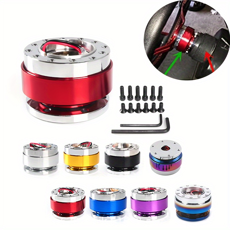 HugeAuto Adaptateur de moyeu de volant universel 6 trous à