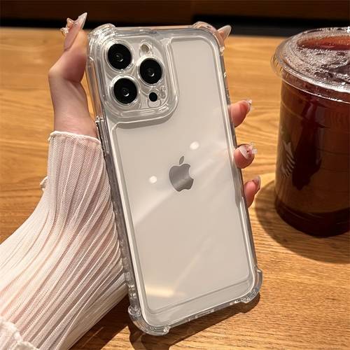 handyhülle - transparente, quadratische, stoßfeste hülle, passend für 16er-modell, kompatibel mit 17 pro max, iphone 16 pro silikon, vollständig umhüllt für 15, und designt für 14 plus, 13 für frauen, 12 für männer und 11.