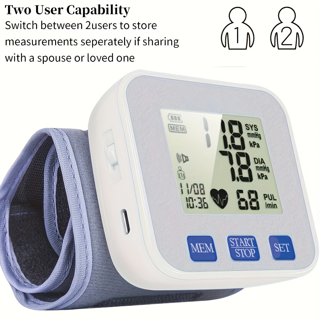   wrist   wrist digital   with large lcd and adjustable cuff rechargeable Product details 5