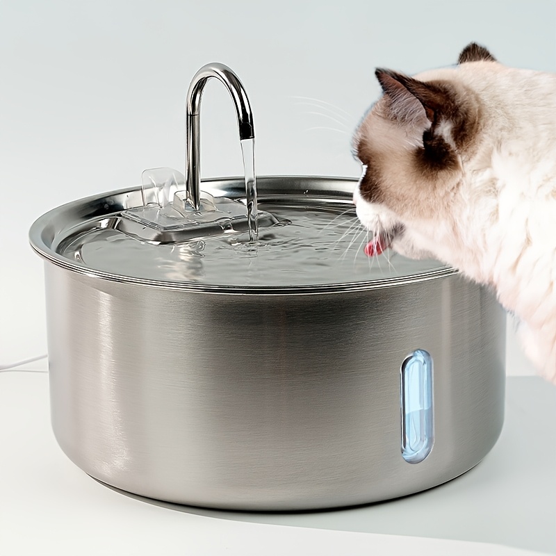 Practical 236oz/7L/1, 8gal Stainless Steel Dog Water Fountain, Automatic Pet Fountain Cat Water Dispenser With Replacement Filters For Cats, Dogs, Multiple Pets, USB Powered Dog Water Fountain With Water Level Window, (FT007 Model), Without Battery 6 Practical 236oz/7L/1, 8gal Stainless Steel Dog Water Fountain, Automatic Pet Fountain Cat Water Dispenser With Replacement Filters For Cats, Dogs, Multiple Pets, USB Powered Dog Water Fountain With Water Level Window, (FT007 Model), Without Battery - Image 6