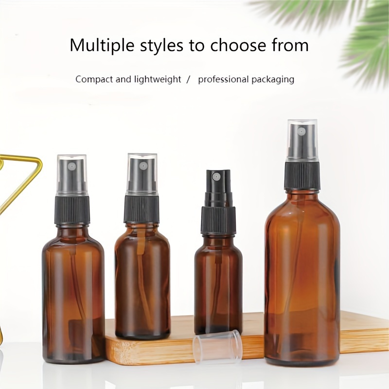 

Amber Glass Spray Bottles For Essential Oils, Cosmetics - Hypoallergenic, Pvc-free Mist Dispenser, Multiple Styles - Durable & Lightweight