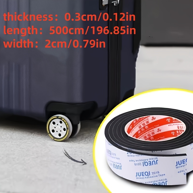 1pc 198.85in Silent Shock-absorbing Luggage Wheel Protector - Durable, Non-woven Eva Material For Quiet Travel & Home Use
