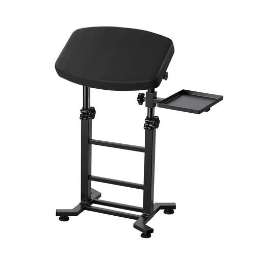 professional heavy duty adjustable height tattoo armrest with oversized leg rest side tray 180 tilt mechanism sturdy iron construction manual operation no batteries electricity artist equipment for comfortable tattooing