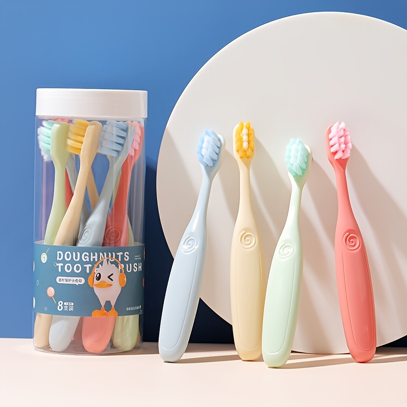 

8pcs Fun Toothbrush Set, Soft Nylon , For Children 3-8 Years, Oral Care For Toddlers, With Manual Toothbrushes For Care Kit