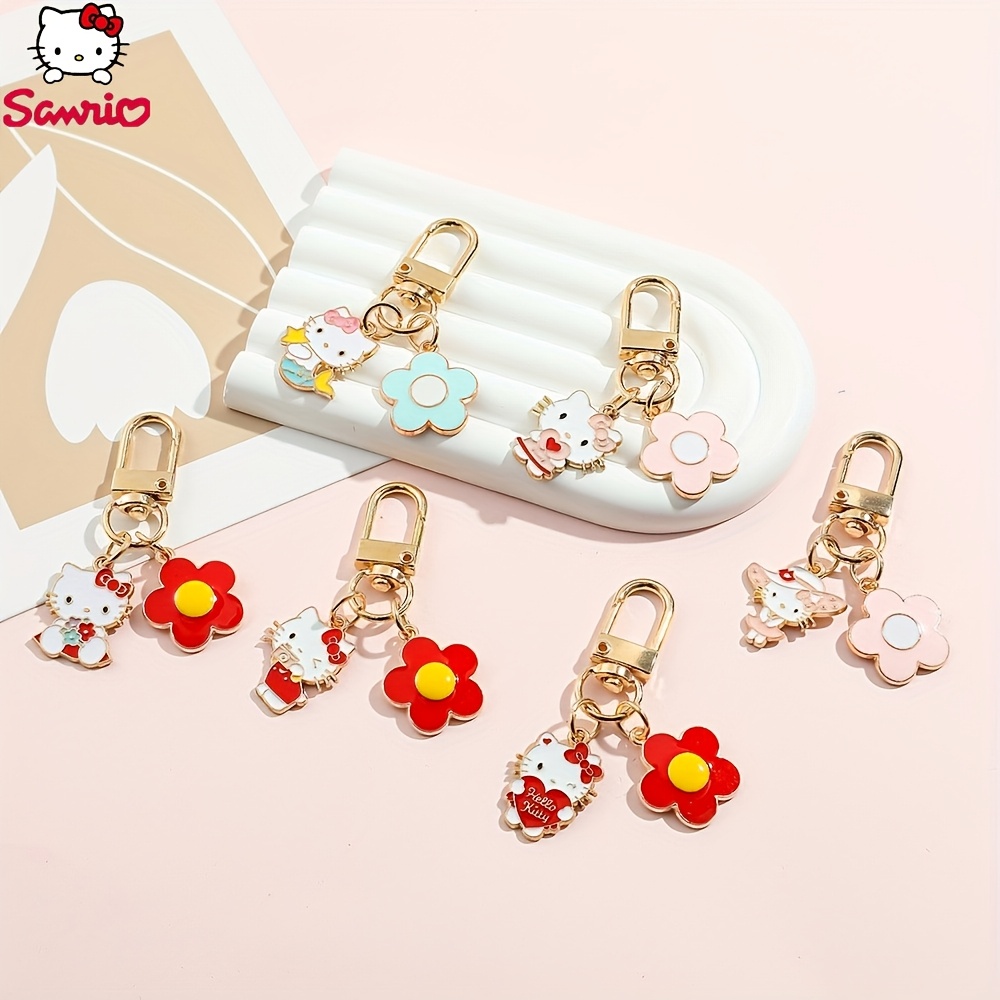 

Hellokitty Sanrio Keychain - Cute Cartoon Animal Metal Charm For Car Keys & Bags, Perfect Gift For Christmas,