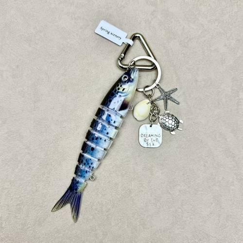 a sturdy spring keychain featuring suitable for keys backpacks and ocean enthusiasts and an ideal small gift for valentines day or birthdays