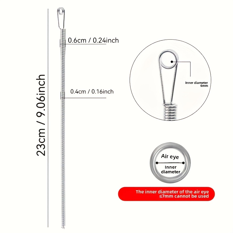2pcs Heavy-Duty Spring Needle Threader and Love Card Set