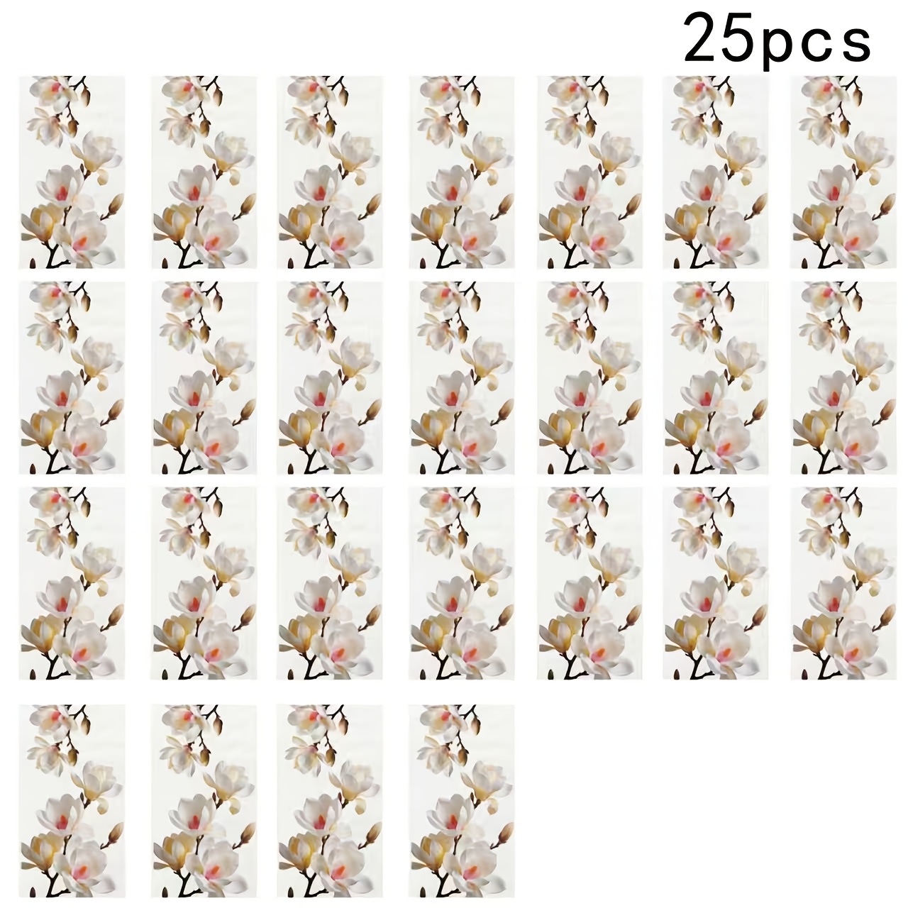 TEMU Serviettes à motif de magnolia, serviettes décoratives jetables à imprimé floral vintage, adaptées pour , les fêtes à thème, les fêtes de , les