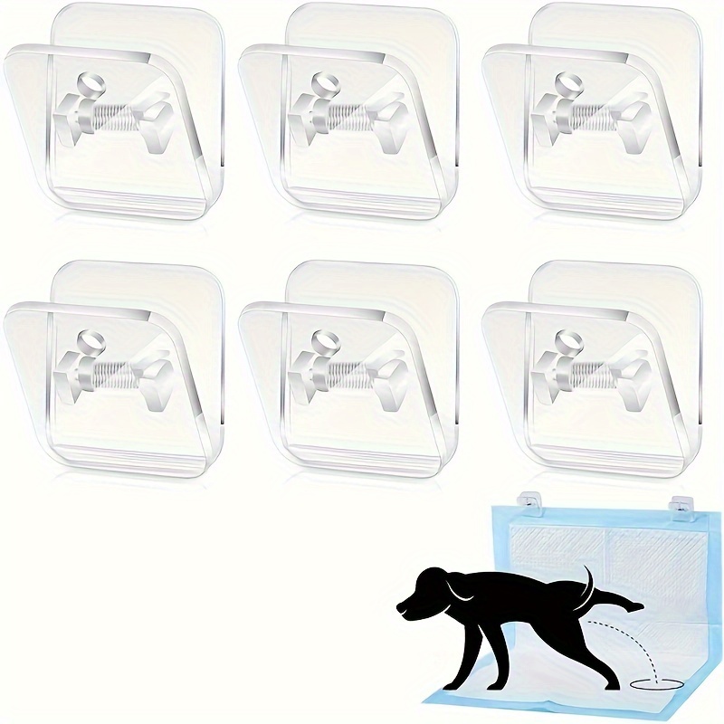 

6pcs Pee Pad Dog Potty Pad Pee Pad Adhesive For Hanging Pee Pad Dog Pad (clear)