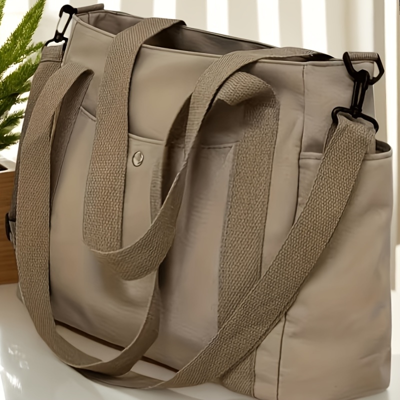 TEMU Grand sac de grande capacité pour femme, un sac d'épaule et bandoulière de simple et polyvalent. Léger et facile à transporter, il peut contenir