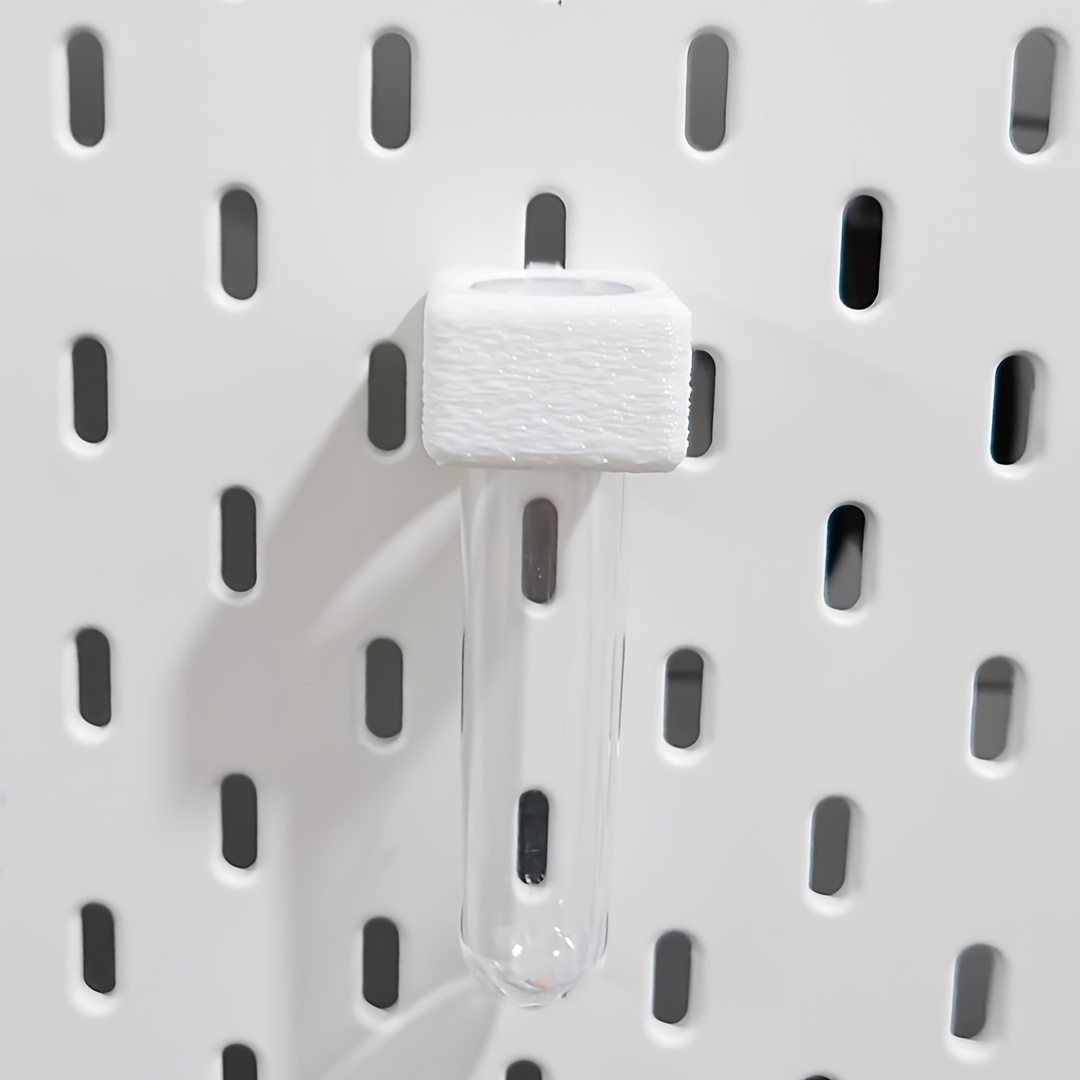 Image of Creative Hydroponic Vase For Water-grown Plants, Flower Arrangement Containers/ Compatible With Pegboards/ Suitable For Office And Home Pegboard Decoration And Diy/ / In Multiple Colors