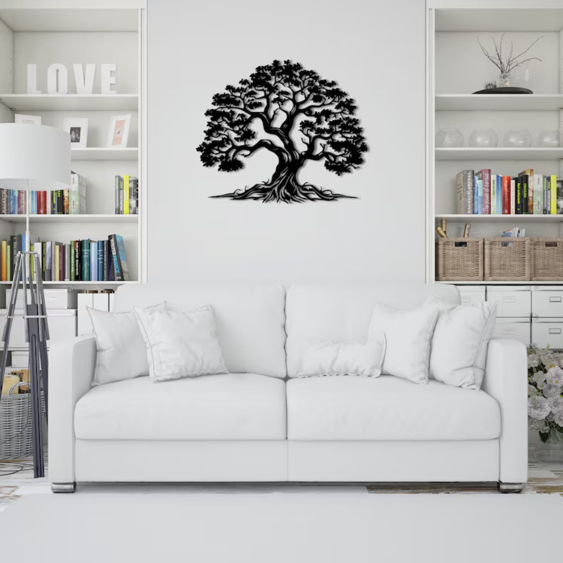 

Vintage Tree Of Life Metal Wall Sculpture - Nature Inspired Original Metal Artwork, Farmhouse Wall Decor For Living Room, Indoor Nature And Outdoors Theme, Wall Mount Hanging