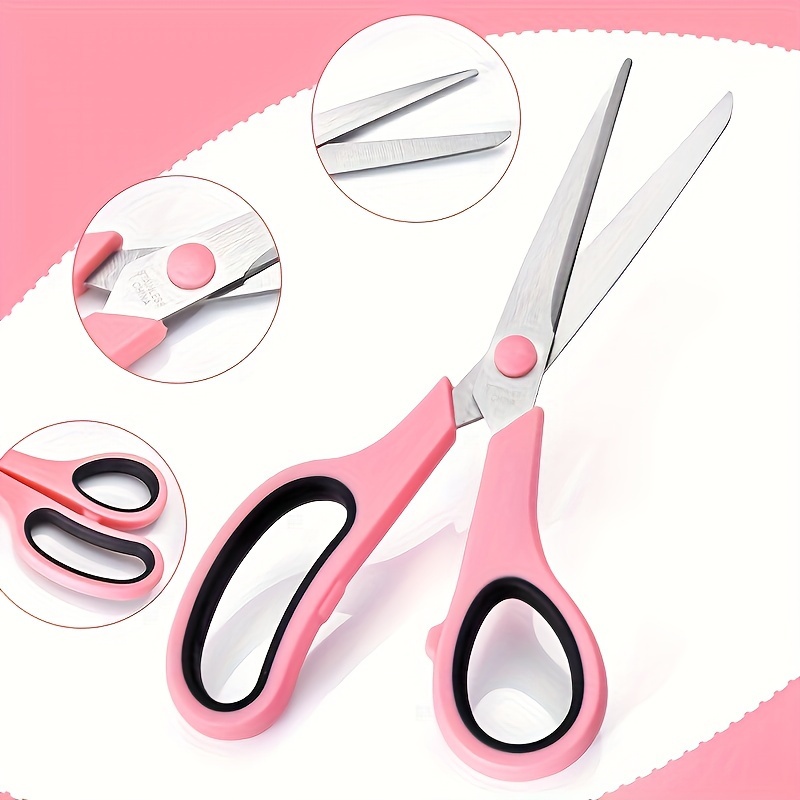Image of Scissors With - Stainless Steel, Ideal For Office, Home, School, Sewing & Crafts