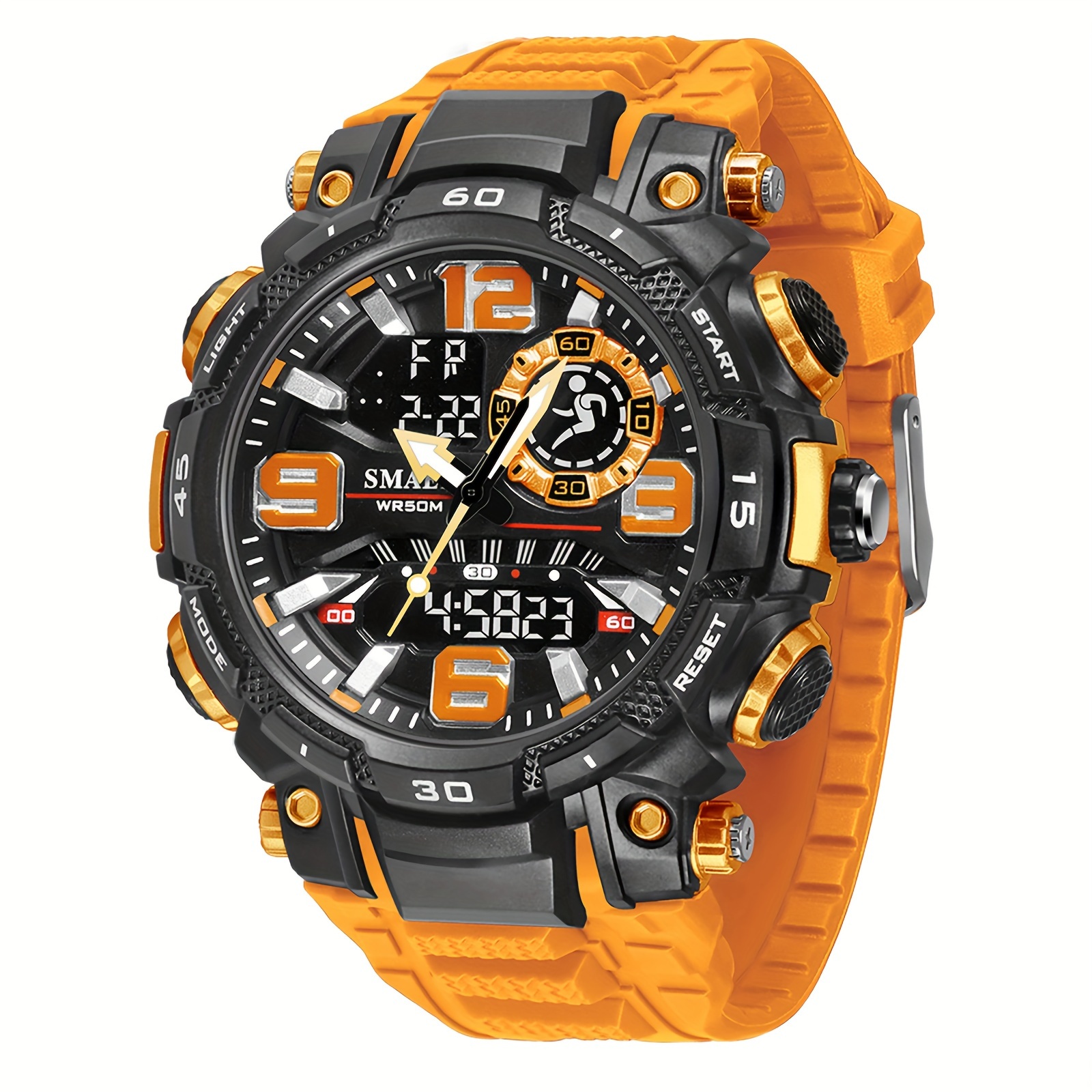 Smael Blue Multifunctional Sports Watch For Teens & Students, Luminous With Backlight, , Calendar, Alarm, Stopwatch, Design, Durable , Stylish & Practical
