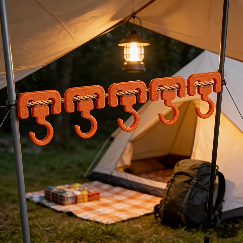 4pcs Multi-Functional Outdoor Camping Rope Hooks