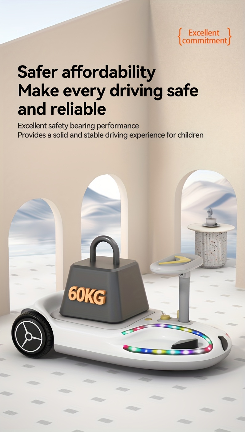 24V 2A High-Speed Motor with 180W Power, 8 Mph Speed with Sturdy 6.5 Inch Road Tires, Charge Time Of 1-2 Hours, Ideal for Children Up to 132.28LB.