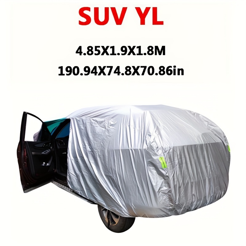 Univerzalne avtomobilske prevleke za SUV/limuzine č Zaščita soncem, snegom in UV žarki č Srebrna barva č Velikosti S-XXL č Avtomobilsk