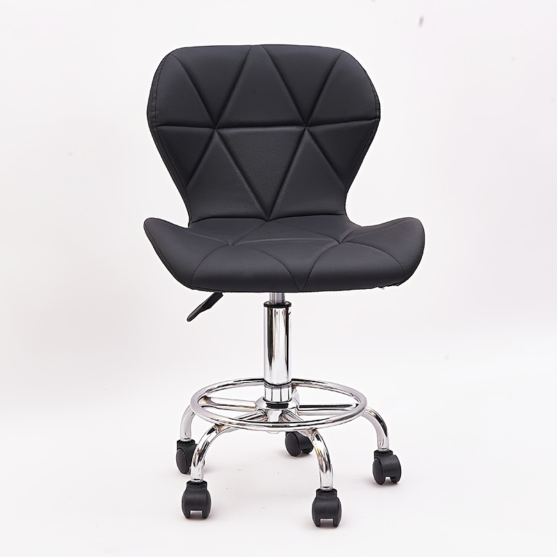 1pc Silla de Salón y Spa JINBAS Ajustable en Altura con Base Giratoria y Respaldo Ergonómico - Silla de Masaje Acolchada para Spa, Salón de Belleza, Tatuajes y Más