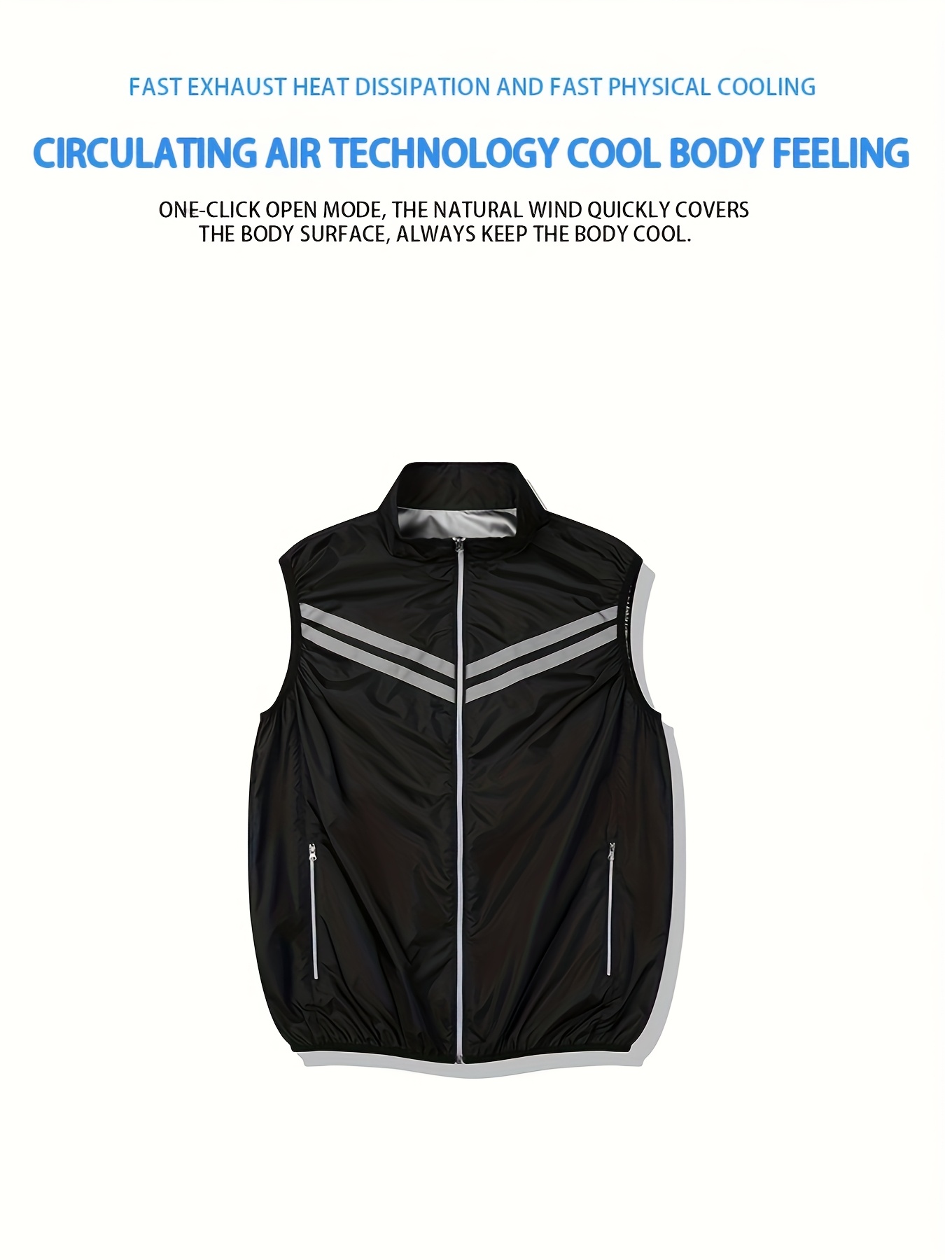 mens summer cooling vest fan temperature Temu Australia