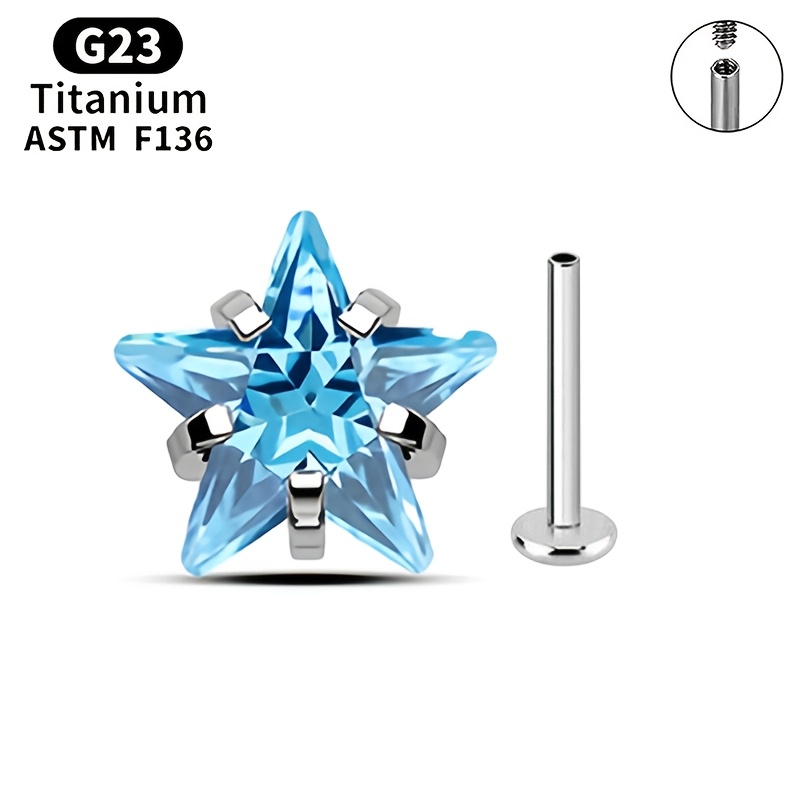 TEMU 1 X 4mm Mini Star Anti-allergy Helix Stud For Men And Women, Small Mini Helix Piercing, Dopamine Helix Stud For Ear Piercings