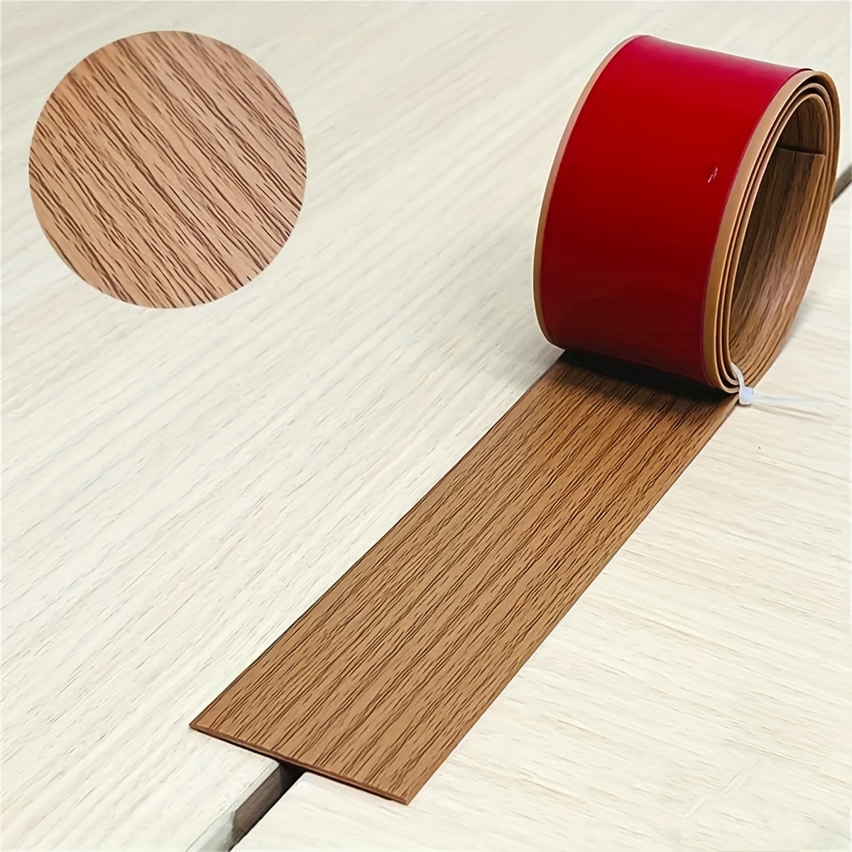 TEMU 1pc Easy-install 5cm X 2m Pvc Floor Transition Strip - Perfect For Seamless Indoor Wall & Waistline Decor, Durable Seam Covering In Home And