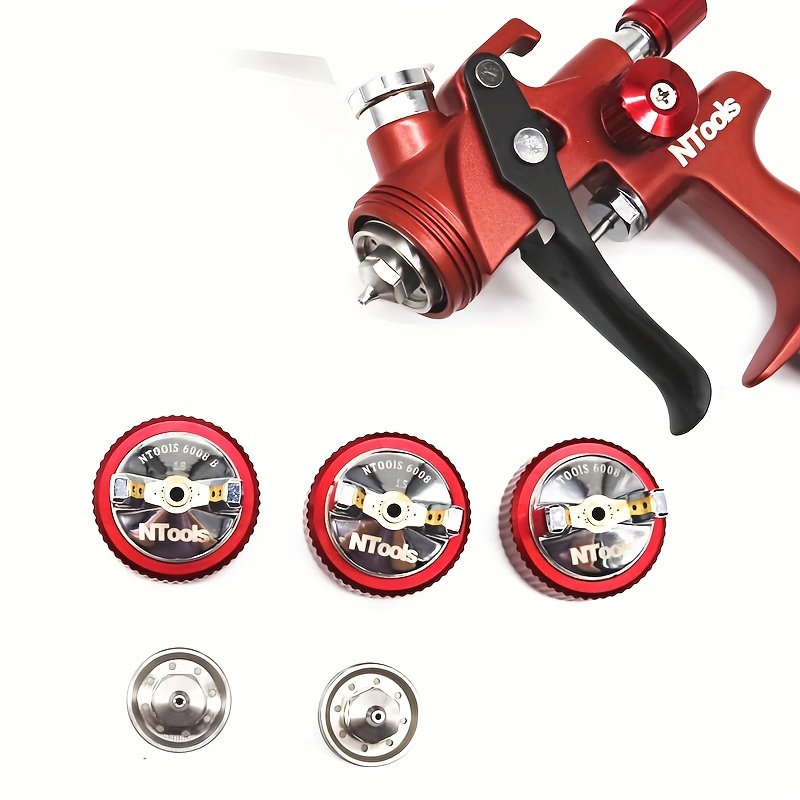 HVLP Air Paint Spray Gun Kit – Gravity Feed With 1.3/1.7/2.0mm Nozzles For Auto Primer & Paint