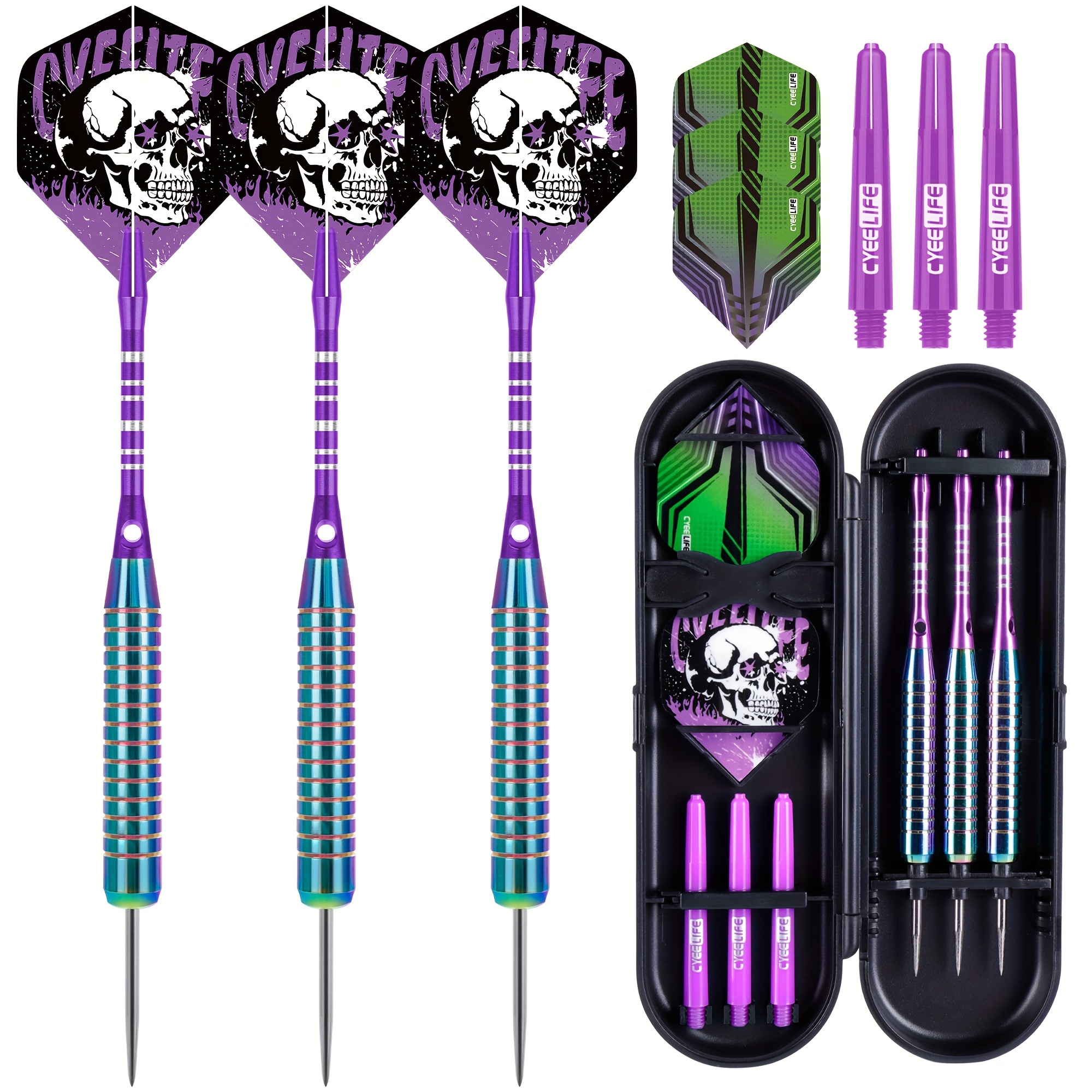 Cyeelife 23g Knight Darts, Each Set Contains 3pcs, Colorful Darts