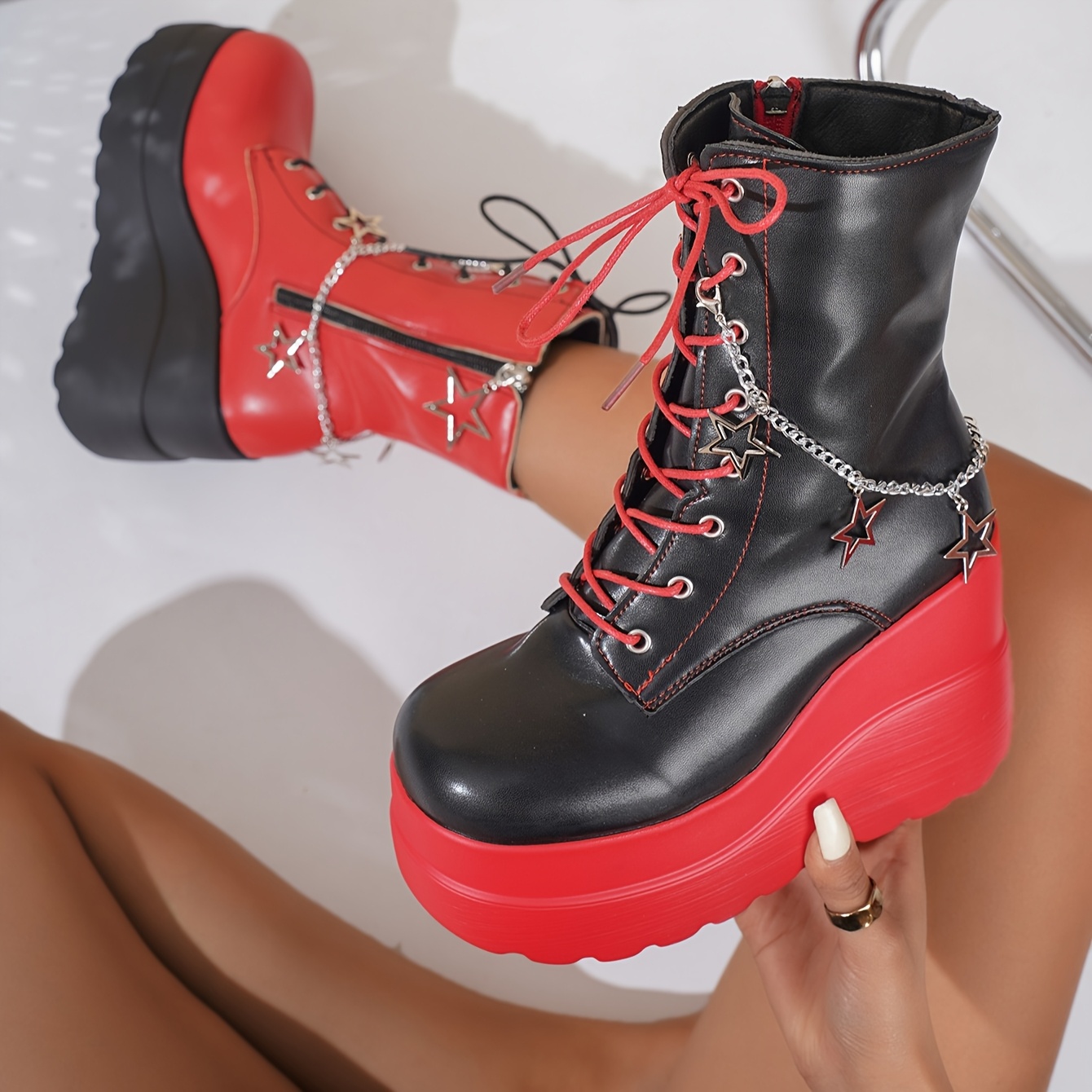 F.V.V.O×XU】EXCLUSIVE THICK SOLED BOOTS Thick Soled Boots - Etsy UK