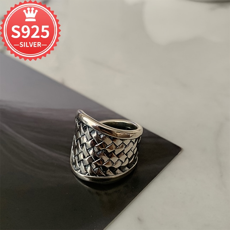 Hypoallergenic Personality Woven Ring Large Version Large Size Index Finger Ring