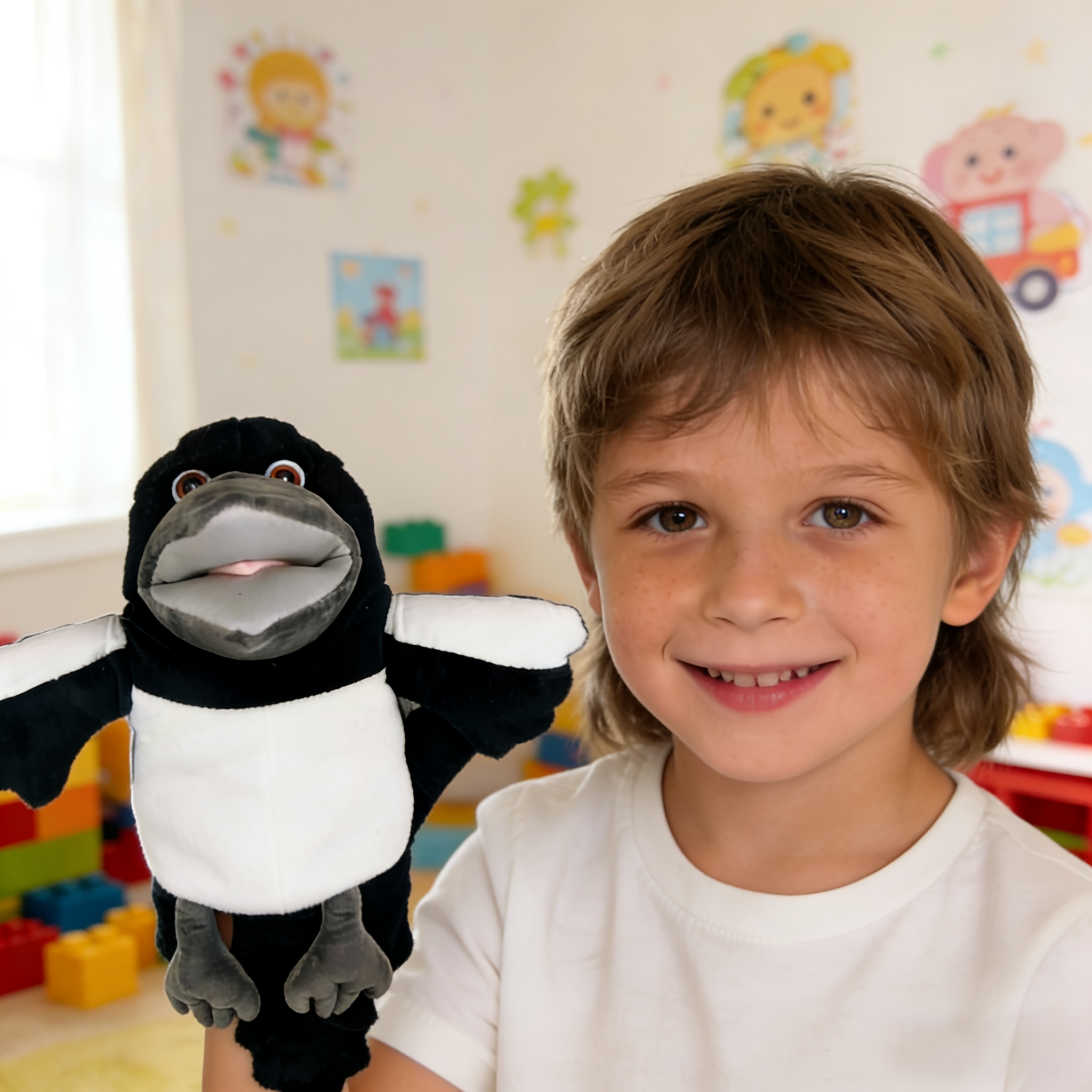 Steve And Maggie Plush Toy, Maggie Magpie Hand Puppet for Interactive Play