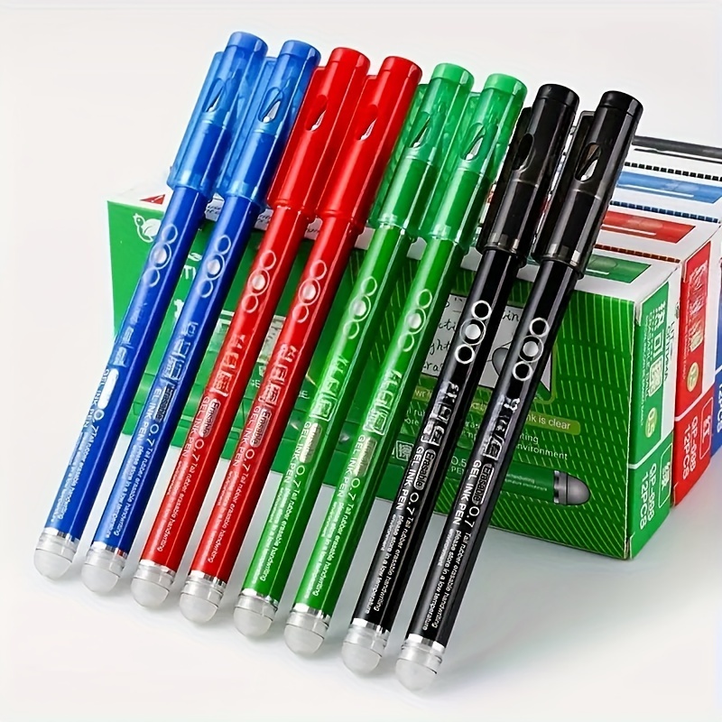 

8-pack Erasable Pens - Medium Point, High-quality, Large Capacity For Business, Office, Writing, And Study - Water-based Ink, Medium Point, Durable Plastic Material