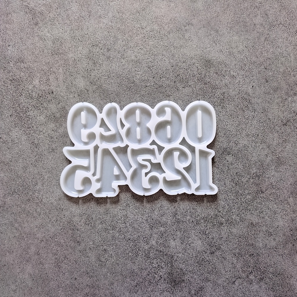 TEMU 1pc Mini Molde de Silicona para Chocolates con Forma de Lollipop con Números del 0 al 9, Molde para Postres, Budín, Pastel, Decoración, Enchufe
