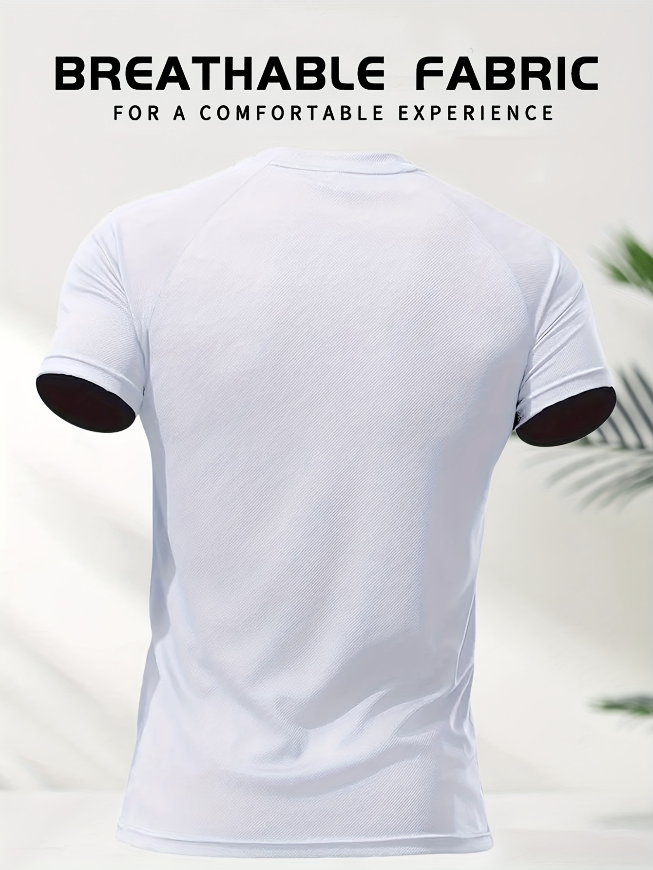 1PC Plus Size Men's SOLID Short Sleeve Athletic T-Shirt, Casual Fashionable Tee For Outdoor Sports And Leisure